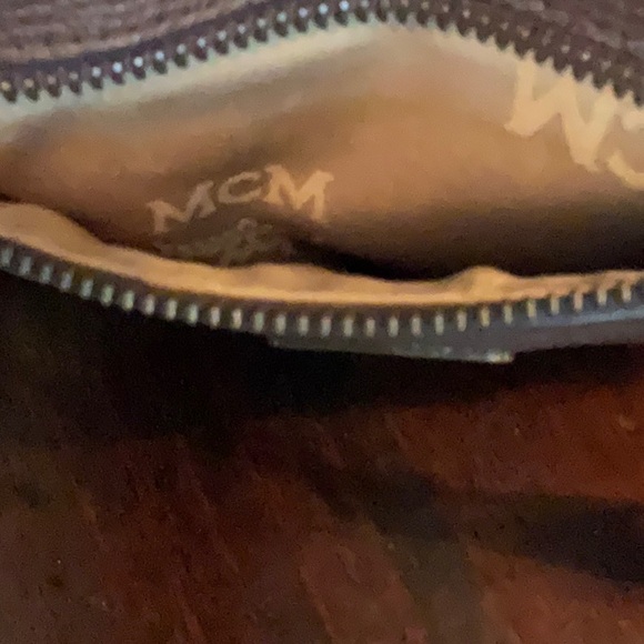 MCM Visetos Mini Handbg Leather and Canvas Brown/Tan - Picture 9 of 17